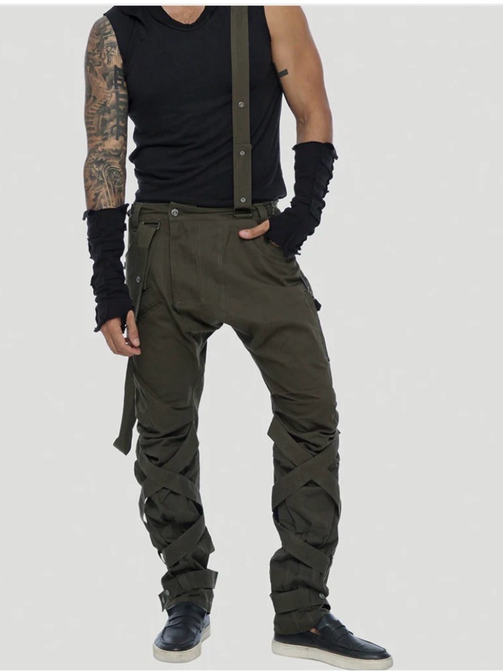 Psylo “Ottoman” pants size 36
 with Suspenders
